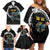 Sweden Viking Drakkar Family Matching Off Shoulder Short Dress and Hawaiian Shirt Viking Blood - Wonder Print Shop