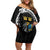 Sweden Viking Drakkar Family Matching Off Shoulder Short Dress and Hawaiian Shirt Viking Blood - Wonder Print Shop