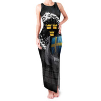 Sweden Viking Drakkar Family Matching Tank Maxi Dress and Hawaiian Shirt Viking Blood - Wonder Print Shop