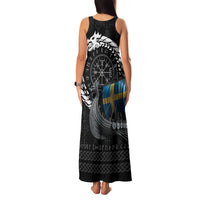 Sweden Viking Drakkar Family Matching Tank Maxi Dress and Hawaiian Shirt Viking Blood - Wonder Print Shop
