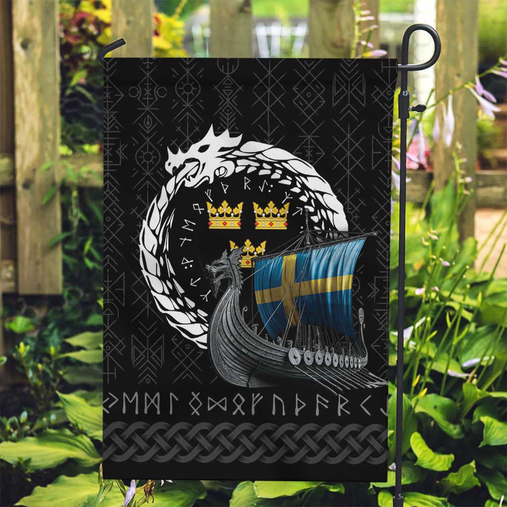 Sweden Viking Drakkar Garden Flag Viking Blood - Wonder Print Shop
