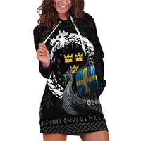 Sweden Viking Drakkar Hoodie Dress Viking Blood - Wonder Print Shop
