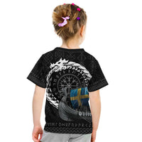 Sweden Viking Drakkar Kid T Shirt Viking Blood - Wonder Print Shop