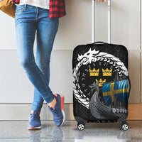 Sweden Viking Drakkar Luggage Cover Viking Blood - Wonder Print Shop