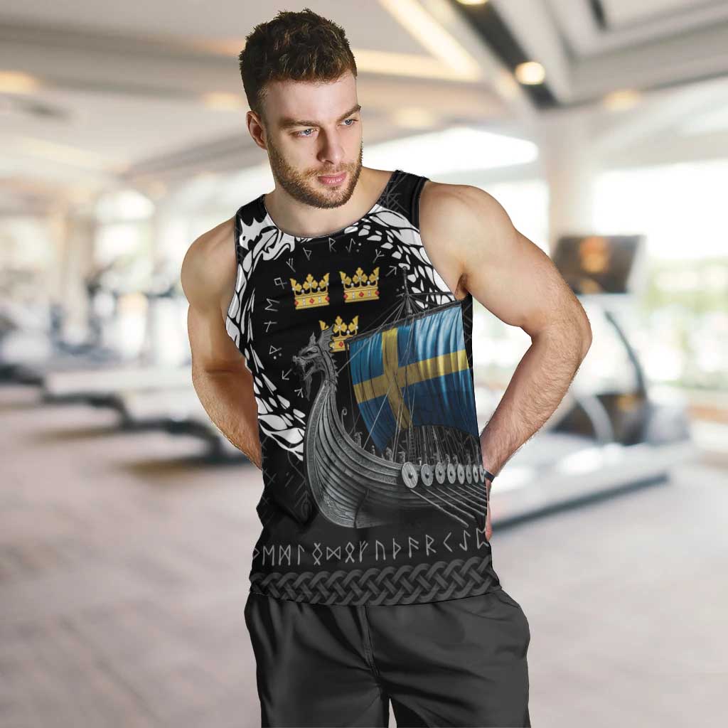 Sweden Viking Drakkar Men Tank Top Viking Blood - Wonder Print Shop