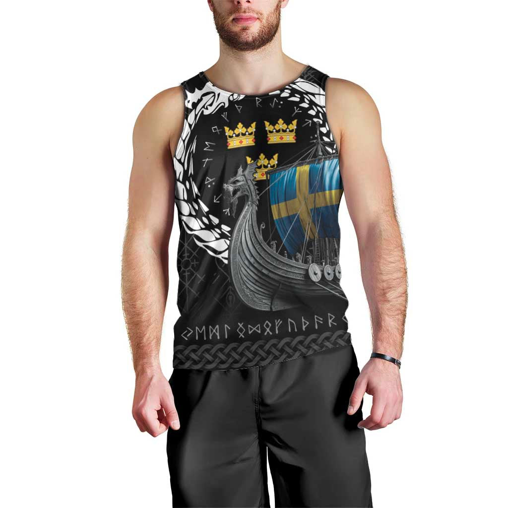 Sweden Viking Drakkar Men Tank Top Viking Blood - Wonder Print Shop