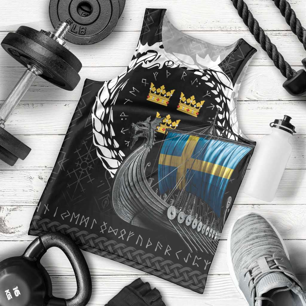 Sweden Viking Drakkar Men Tank Top Viking Blood - Wonder Print Shop