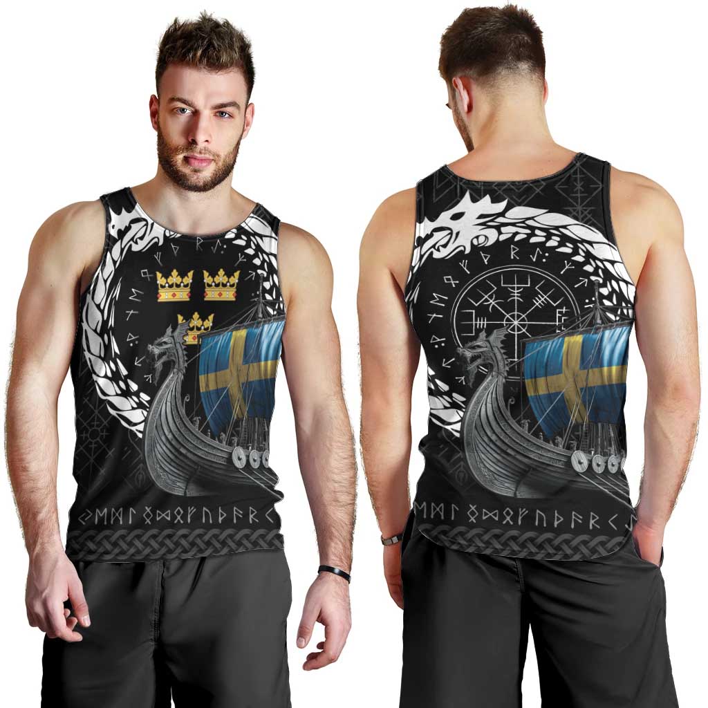 Sweden Viking Drakkar Men Tank Top Viking Blood - Wonder Print Shop