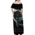 Sweden Viking Drakkar Off Shoulder Maxi Dress Viking Blood - Wonder Print Shop