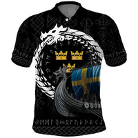 Sweden Viking Drakkar Polo Shirt Viking Blood - Wonder Print Shop