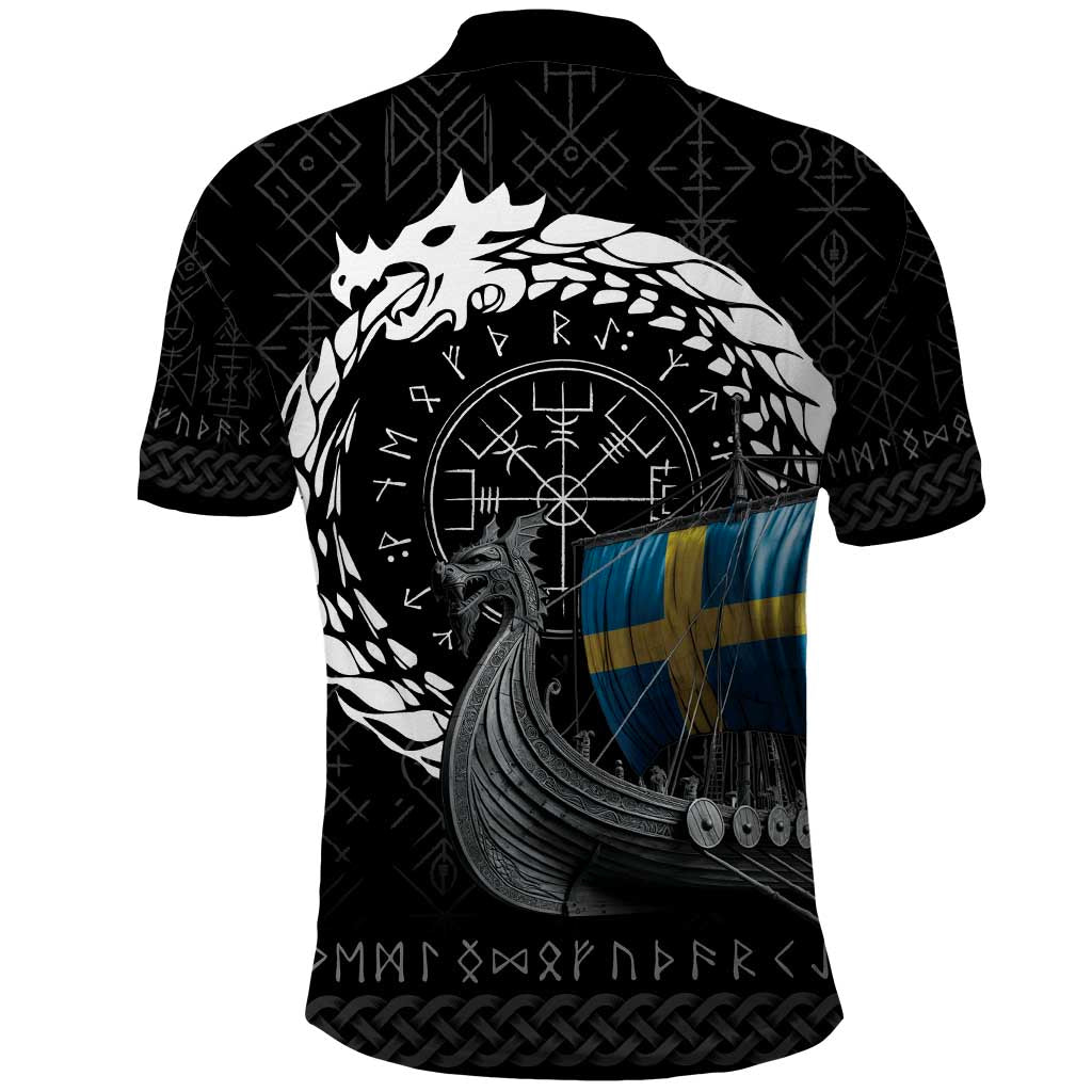 Sweden Viking Drakkar Polo Shirt Viking Blood - Wonder Print Shop