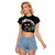 Sweden Viking Drakkar Raglan Cropped T Shirt Viking Blood - Wonder Print Shop