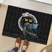 Sweden Viking Drakkar Rubber Doormat Viking Blood - Wonder Print Shop