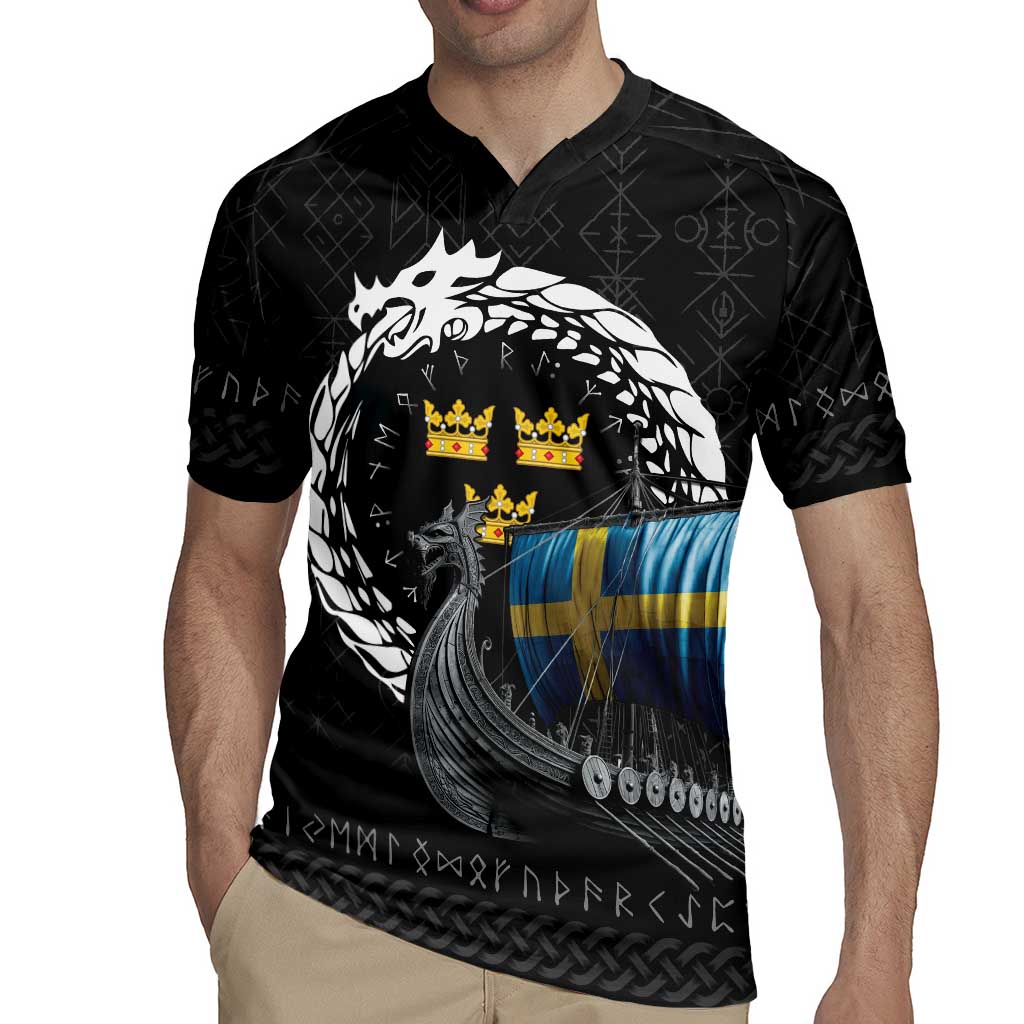 Sweden Viking Drakkar Rugby Jersey Viking Blood - Wonder Print Shop