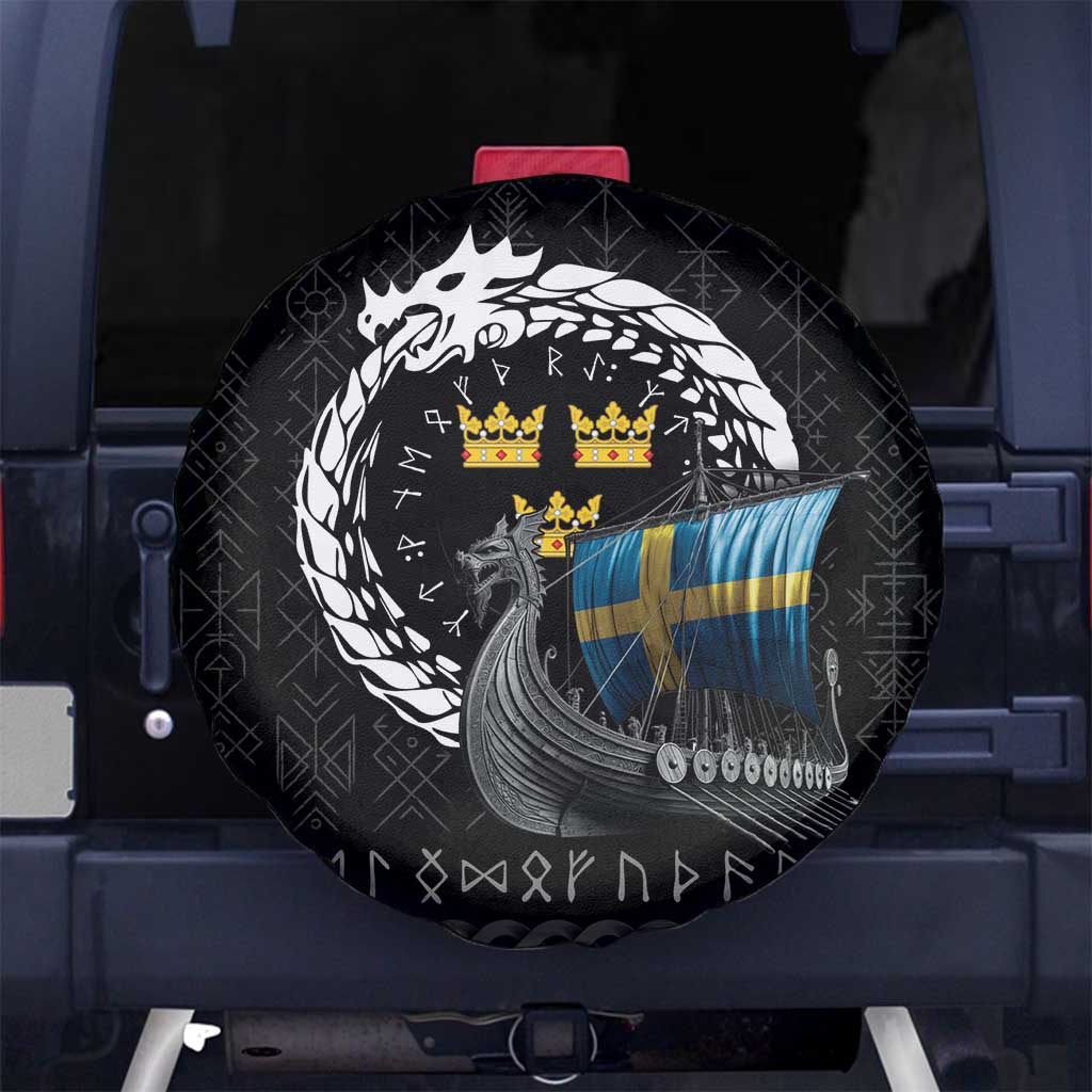 Sweden Viking Drakkar Spare Tire Cover Viking Blood - Wonder Print Shop