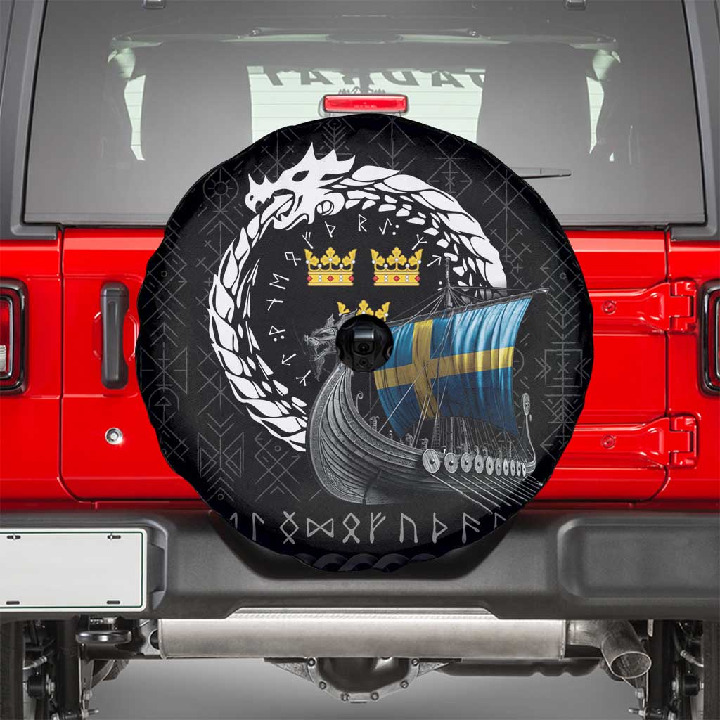 Sweden Viking Drakkar Spare Tire Cover Viking Blood - Wonder Print Shop