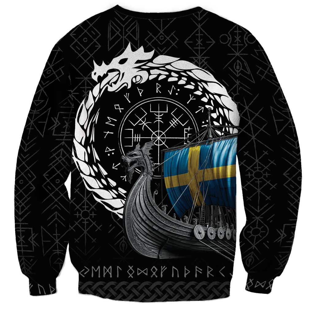Sweden Viking Drakkar Sweatshirt Viking Blood - Wonder Print Shop