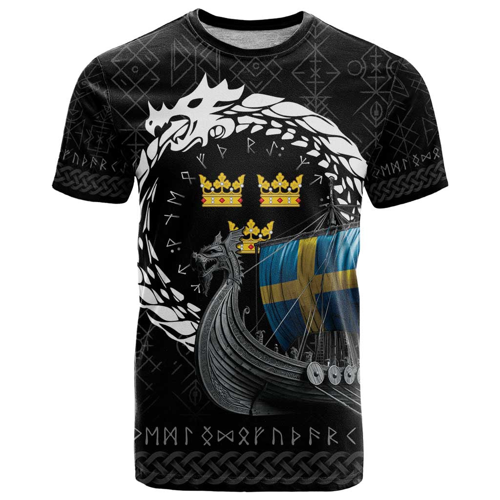 Sweden Viking Drakkar T Shirt Viking Blood - Wonder Print Shop