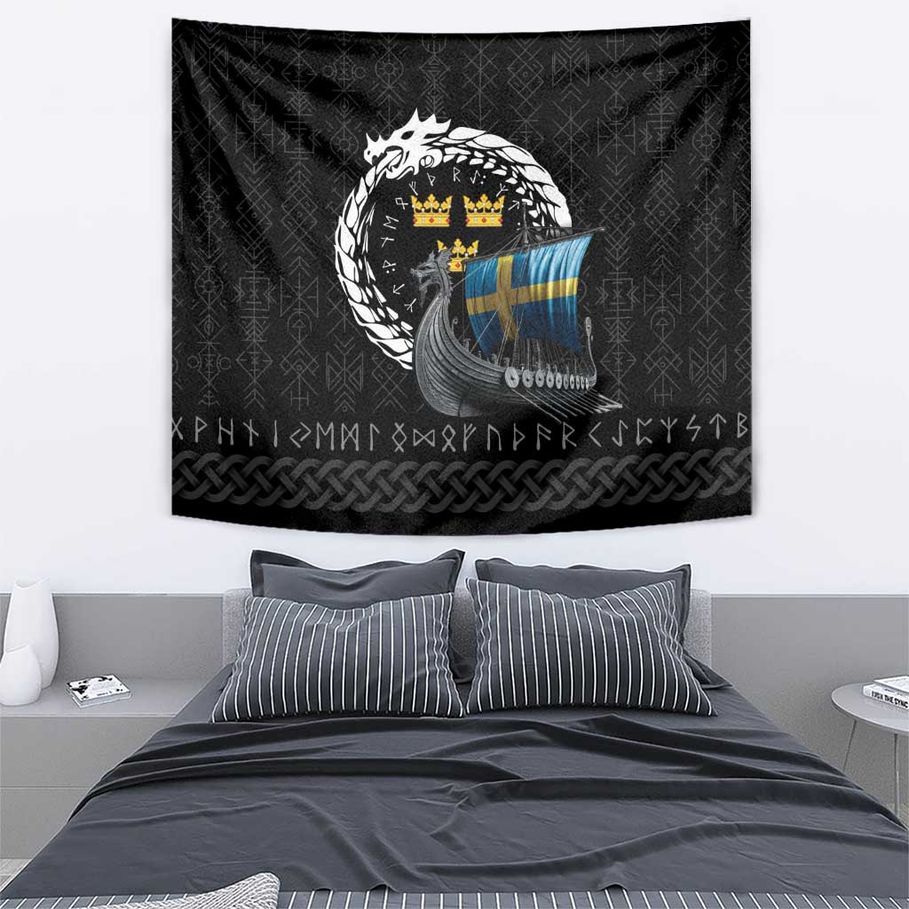 Sweden Viking Drakkar Tapestry Viking Blood - Wonder Print Shop