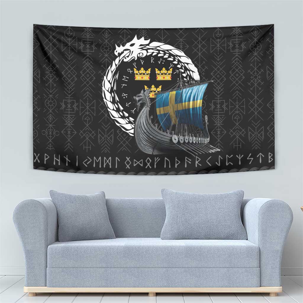 Sweden Viking Drakkar Tapestry Viking Blood - Wonder Print Shop