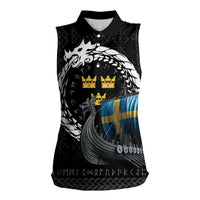 Sweden Viking Drakkar Women Sleeveless Polo Shirt Viking Blood - Wonder Print Shop