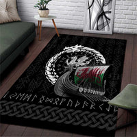 Wales Viking Drakkar Area Rug Viking Blood - Wonder Print Shop