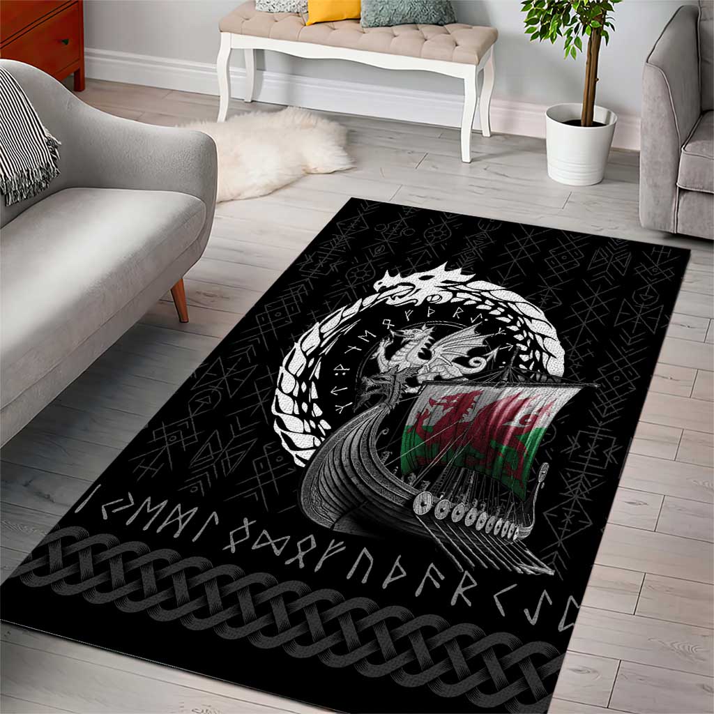 Wales Viking Drakkar Area Rug Viking Blood - Wonder Print Shop