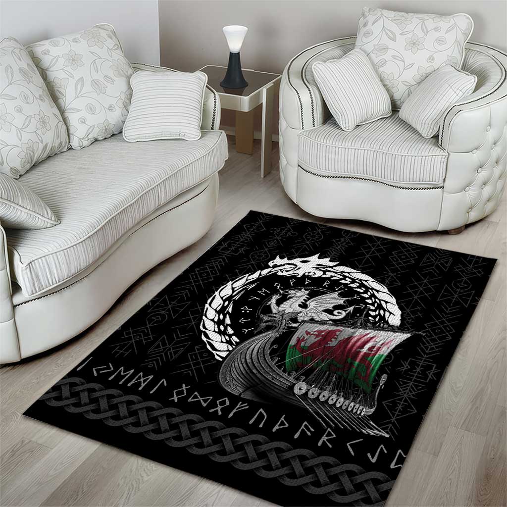 Wales Viking Drakkar Area Rug Viking Blood - Wonder Print Shop