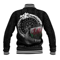 Wales Viking Drakkar Baseball Jacket Viking Blood - Wonder Print Shop