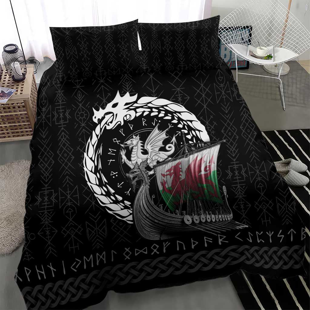 Wales Viking Drakkar Bedding Set Viking Blood - Wonder Print Shop
