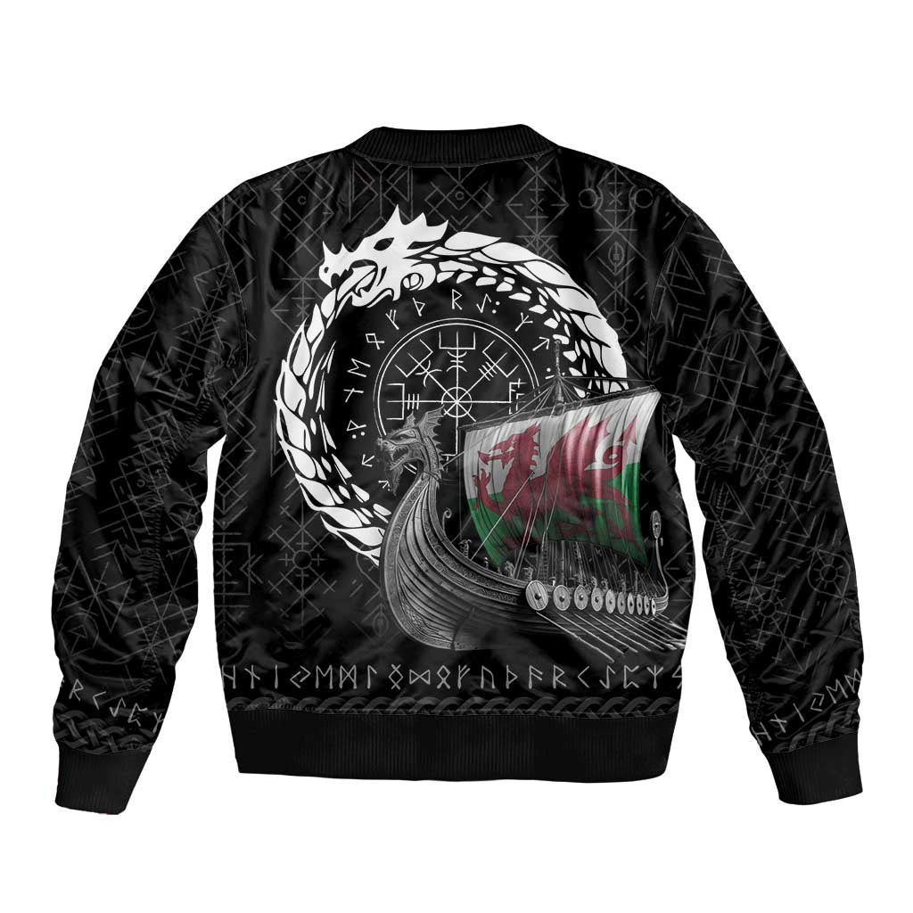 Wales Viking Drakkar Bomber Jacket Viking Blood - Wonder Print Shop
