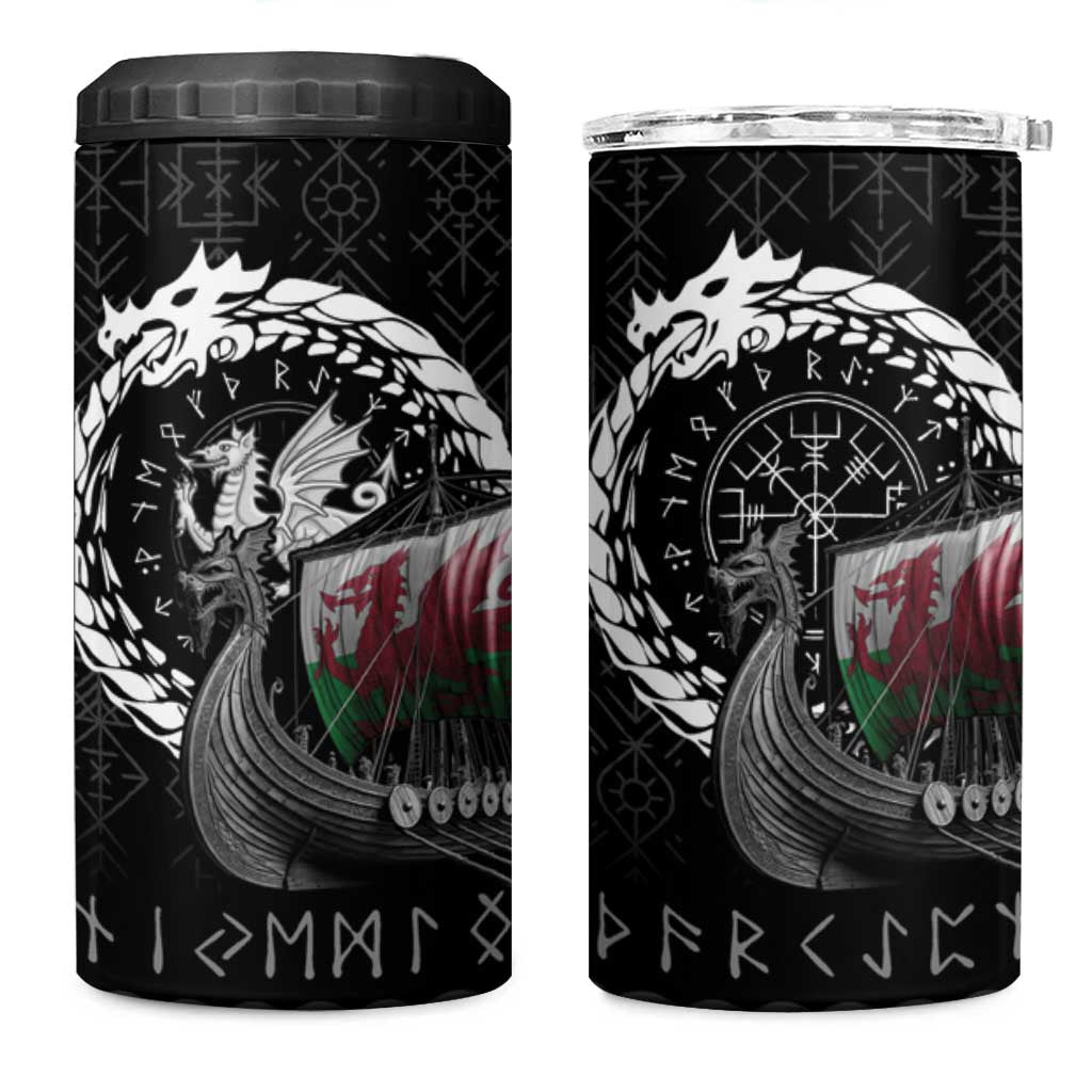 Wales Viking Drakkar 4 in 1 Can Cooler Tumbler Viking Blood - Wonder Print Shop