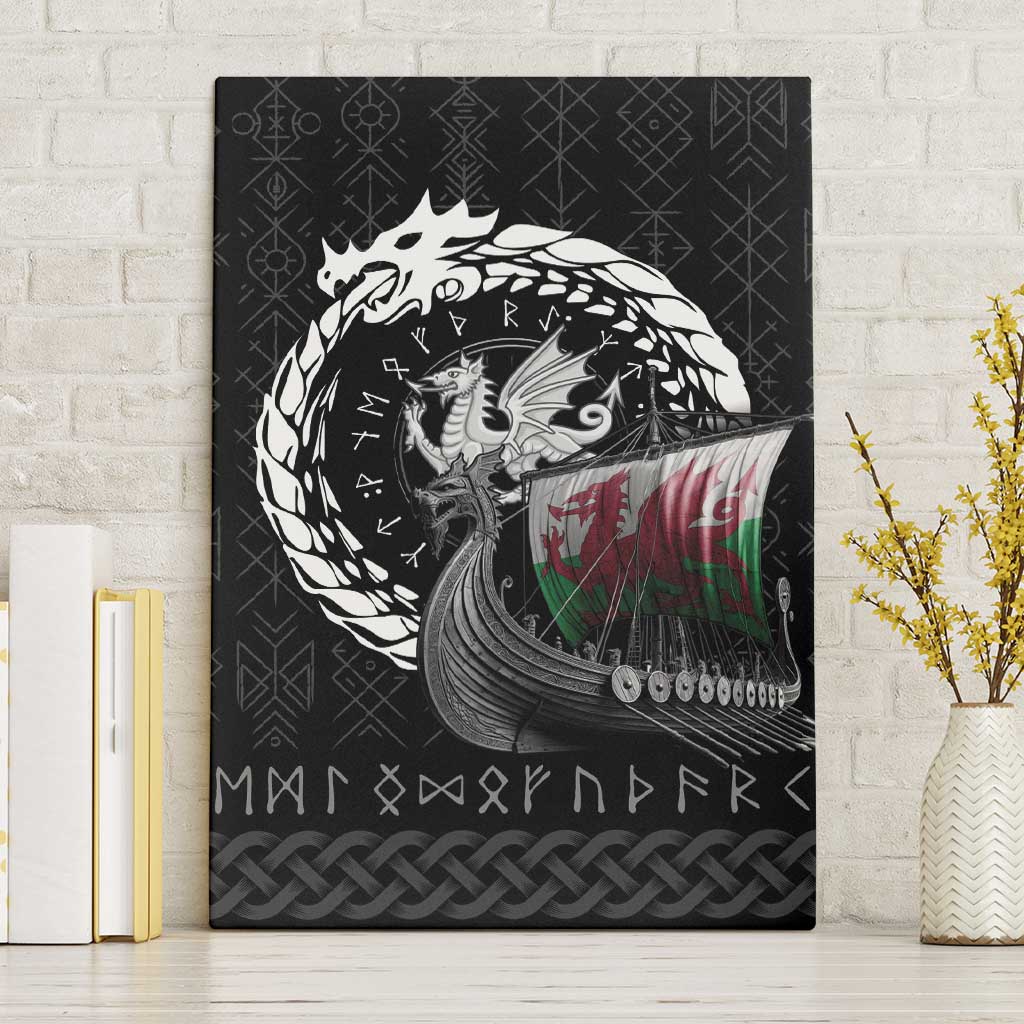 Wales Viking Drakkar Canvas Wall Art Viking Blood - Wonder Print Shop