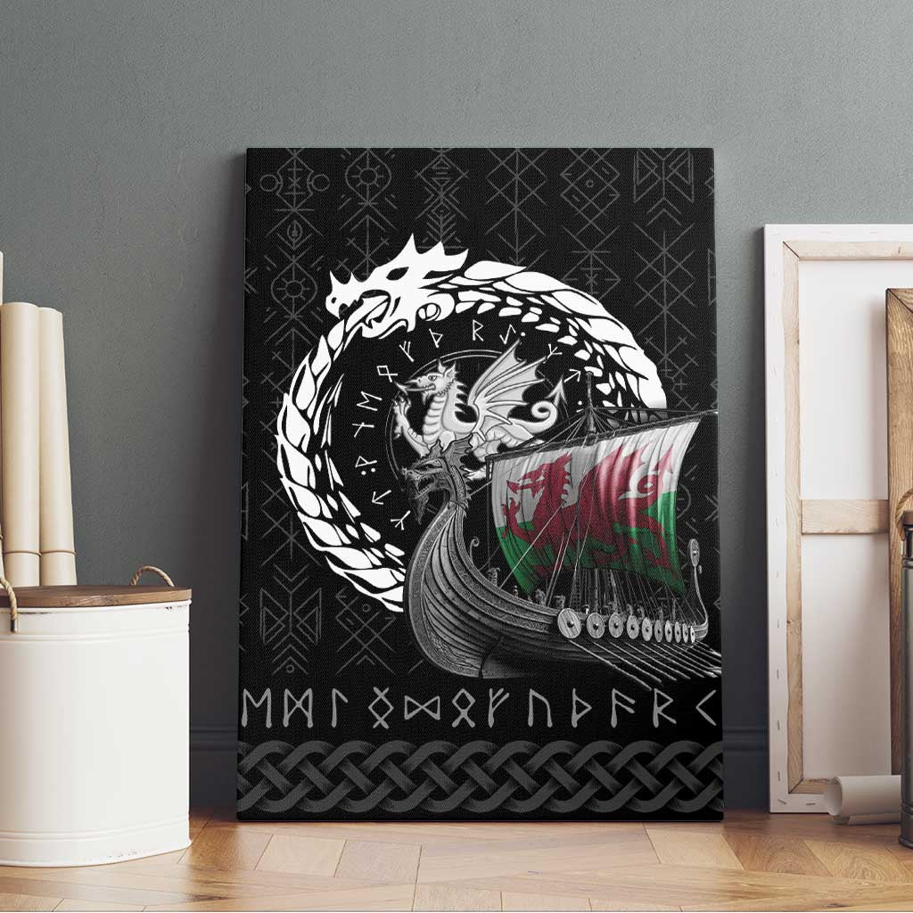 Wales Viking Drakkar Canvas Wall Art Viking Blood - Wonder Print Shop