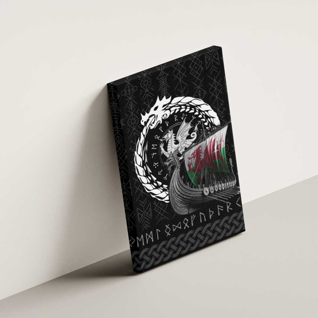 Wales Viking Drakkar Canvas Wall Art Viking Blood - Wonder Print Shop