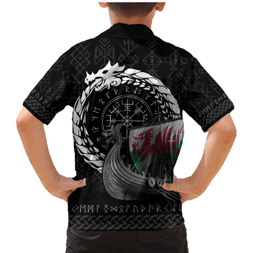Wales Viking Drakkar Family Matching Mermaid Dress and Hawaiian Shirt Viking Blood - Wonder Print Shop