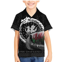 Wales Viking Drakkar Family Matching Mermaid Dress and Hawaiian Shirt Viking Blood - Wonder Print Shop