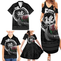 Wales Viking Drakkar Family Matching Summer Maxi Dress and Hawaiian Shirt Viking Blood - Wonder Print Shop