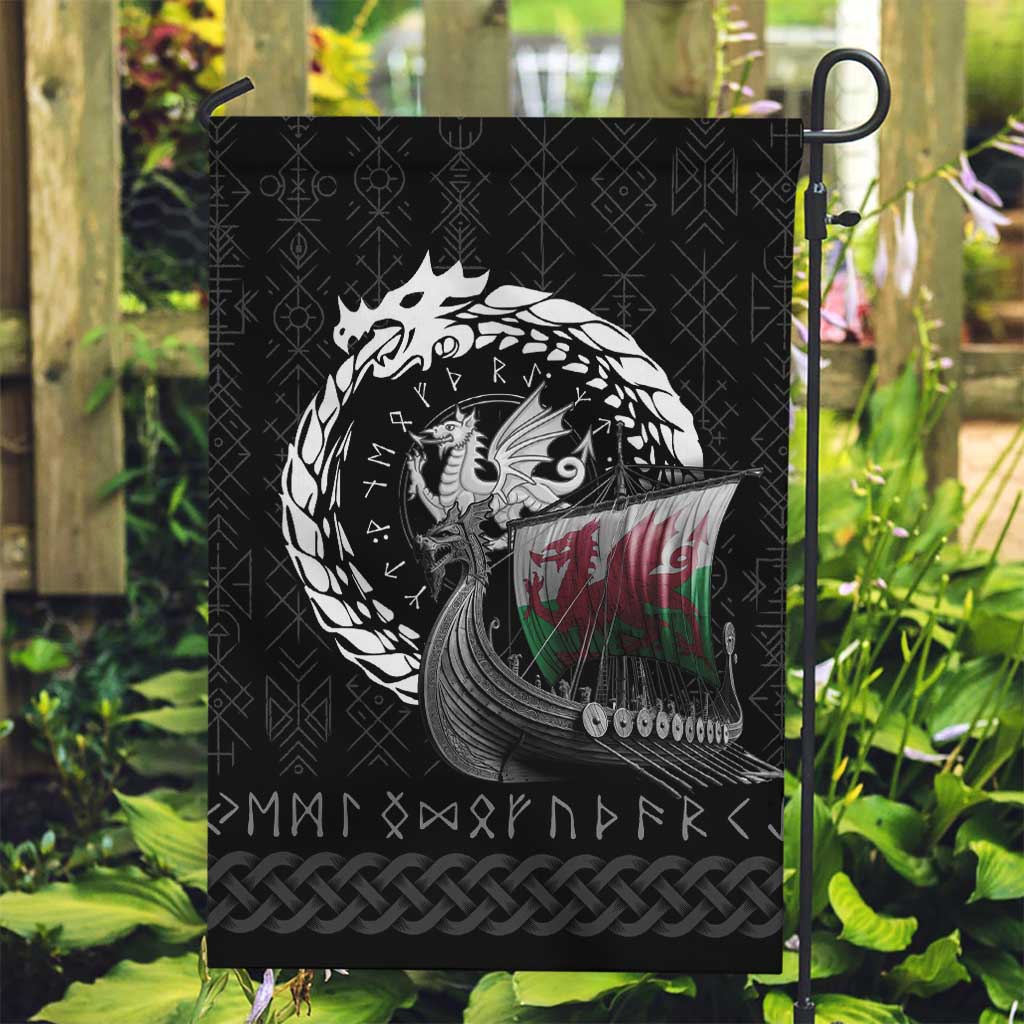 Wales Viking Drakkar Garden Flag Viking Blood - Wonder Print Shop