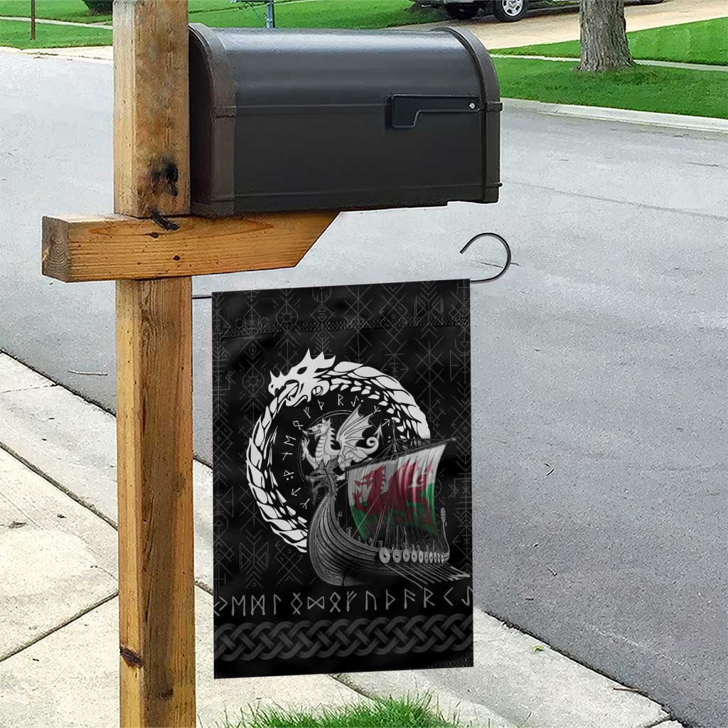 Wales Viking Drakkar Garden Flag Viking Blood - Wonder Print Shop