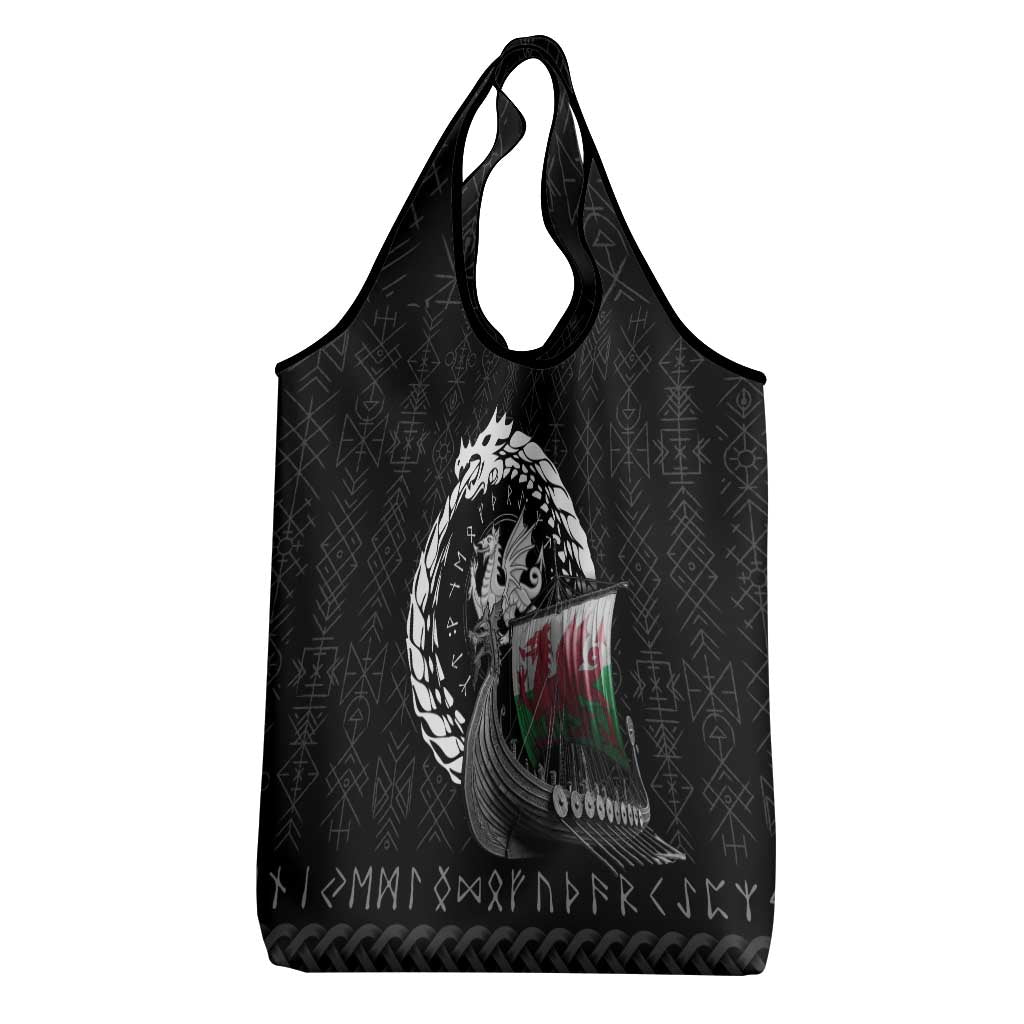 Wales Viking Drakkar Grocery Bag Viking Blood - Wonder Print Shop
