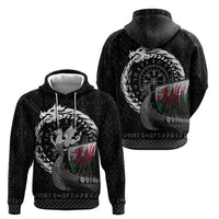 Wales Viking Drakkar Hoodie Viking Blood - Wonder Print Shop