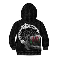 Wales Viking Drakkar Kid Hoodie Viking Blood - Wonder Print Shop