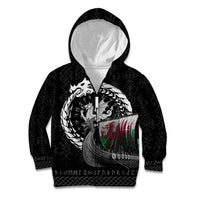 Wales Viking Drakkar Kid Hoodie Viking Blood - Wonder Print Shop