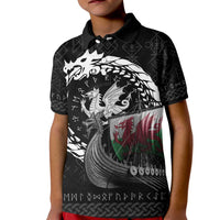 Wales Viking Drakkar Kid Polo Shirt Viking Blood - Wonder Print Shop