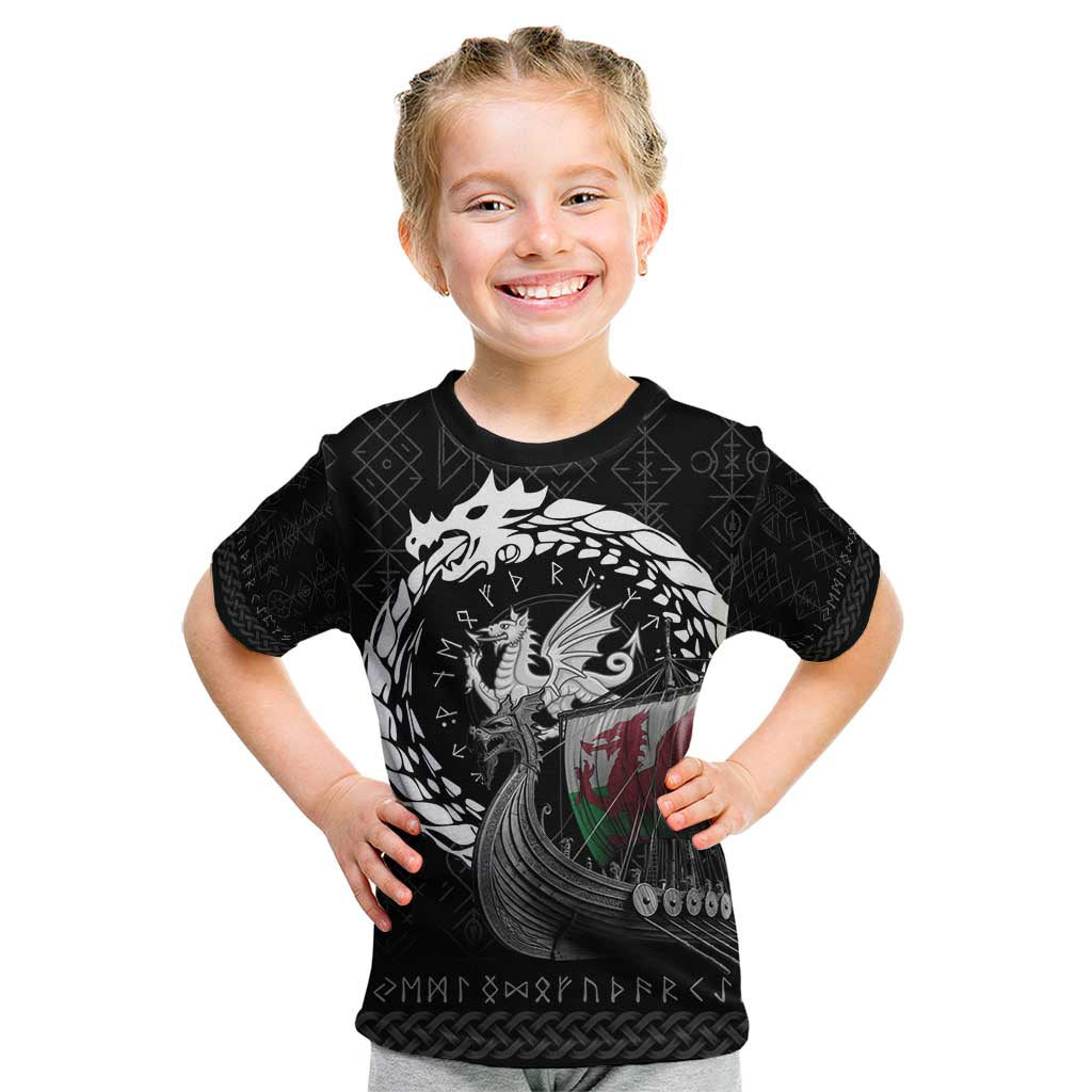 Wales Viking Drakkar Kid T Shirt Viking Blood - Wonder Print Shop