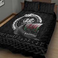 Wales Viking Drakkar Quilt Bed Set Viking Blood - Wonder Print Shop