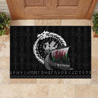 Wales Viking Drakkar Rubber Doormat Viking Blood - Wonder Print Shop