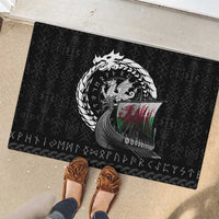 Wales Viking Drakkar Rubber Doormat Viking Blood - Wonder Print Shop