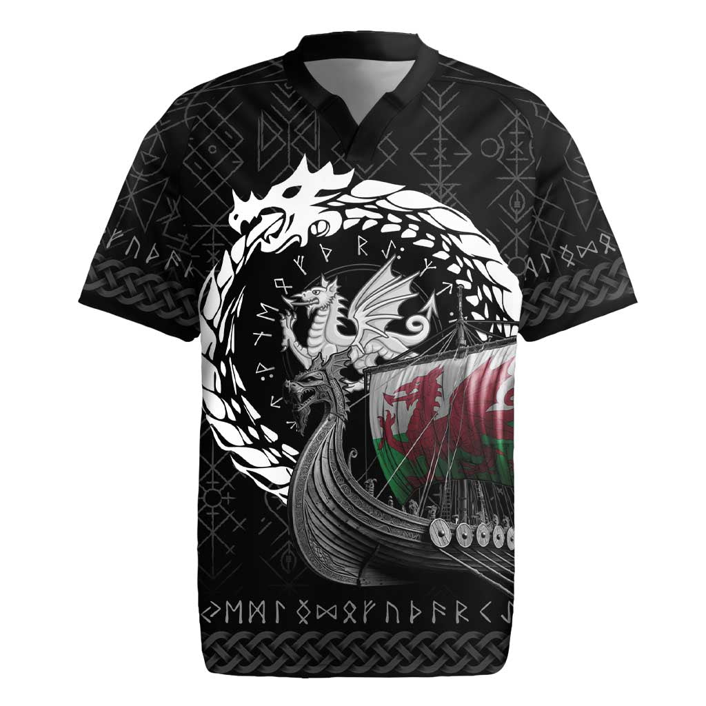 Wales Viking Drakkar Rugby Jersey Viking Blood - Wonder Print Shop
